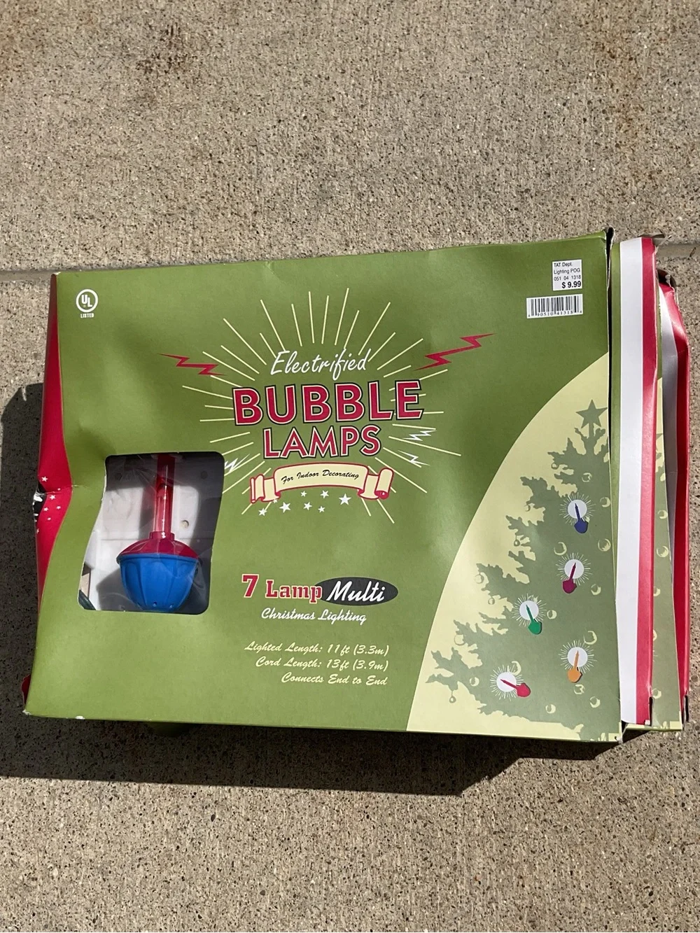 Vintage Bubble Lamps Christmas string lights 2 boxes New 2003 retro